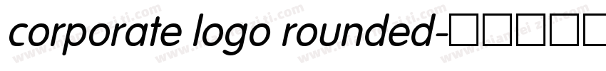 corporate logo rounded字体转换